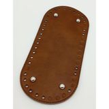 Nusrat Bilişim Çanta Aksesuar Suni Deri Taba Renk 25X12 cm Oval Çanta Tabanı (Gümüş Aparatlı) snotbn32