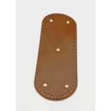 Nusrat Bilişim Çanta Aksesuar Suni Deri Taba Renk 30X12 cm Oval Çanta Tabanı (Light Gold Aparatlı)
