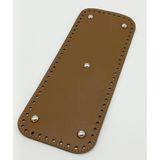 Nusrat Bilişim Çanta Aksesuar Suni Deri Vizon Renk 30X12 cm Dikdörtgen Çanta Tabanı (Gümüş Aparatlı) sndtbn26