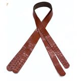 Nusrat Bilişim Çanta Aksesuar Taba Renk Croco Desen Deri 70x2 cm Çift Çanta Sapı