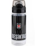 Nusrat Bilişim Me Matara 500 ml İnce Çubuk Desenli Siyah Renk Tritan BPA İçermez Hafif Su Şişesi 25371