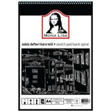 Nusrat Bilişim Monalisa Eskiz Defteri Kara Telli A4 150 gr 40 Yp MN02-4
