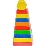 Nusrat Bilişim Play Wood Kutuda Ahşap Dikdörtgen Renkli Kule Ony-393