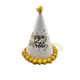 Nusrat Bilişim Ponponlu Şapka Happy Birthday Baskıl Mini 25cm