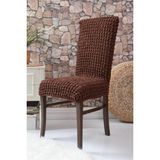 Nusret Bürümcük Sandalye Kılıfı Eteksiz (6 Adet)_koyu Kahve - 35 x 50 cm - Koyu Kahverengi