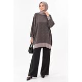 Nuss 3043 İpek Kupra Vegan Tunik Vizon