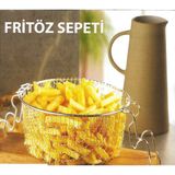 Nüsse Kızartma Tencere Teli - Fritöz Sepeti Çift Kulplu - Kızartma Teli, Kızartma Sepeti - 1 Adet
