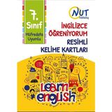 Nut Publishing 7. Sınıf Resimli Kelime Kartları İngilizce Öğreniyorum Eğlenceli Eğitim Aracı