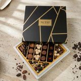 Nutat 500G Büyük Boy Spesiyal Hediye Çikolatası - Dubai & Pişmaniye Dolgulu 7 Farklı Gurme Lezzet 🎁✨ - Gold Siyah