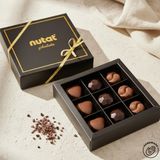 Nutat - Hediyelik Spesiyal Çikolata – Sütlü ve Bitter Çikolata, Özel Gün Hediyesi 96 GR.