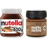 Nutella 400 gr & Nutty More %33 Fındık Parçacıklı Kakaolu Fındık Ezmesi 200 gr