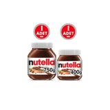 Nutella 750 gr Kakaolu Fındık Krem Çikolata+ 400 gr Kakaolu Fındık Krem Çikolata
