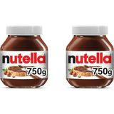 Nutella Kakaolu Fındık Kreması 2 x 750 gr Cam Kavanozda Doğal İçerik ile Gelen Lezzet