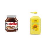 Nutella - Kakaolu fındık kreması, 750 g x1 + Komili Ayçiçek Yağı, 4 Lt x2