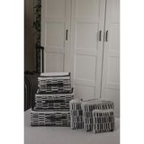 Nutex 6'lı Valiz Düzenleyici Bavul Içi Organizer Set - Seyahat Hurcu - Zebra Desen(Beyaz)