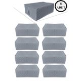 NUTEX 8 Adet - Kapitoneli Büyük Boy Baza Altı Ve Çekyat Tipi Hurç 60x40x22 (ANTRASİT)