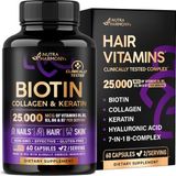 Nutra Harmony Biotin + Collagen + Keratin Kompleks | Saç, Cilt & Tırnak Desteği | Hyaluronik Asit & Vitamin Kompleksi | 60 Kapsül