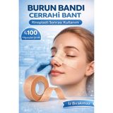 NutraBella Micropore Rinoplasti Sonrası Burun Bandı – Hipoalerjenik Nefes Alabilir Cerrahi Kağıt Bant
