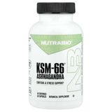 Nutrabio, Ksm-66®, Ashwa-Gandha, 60 Capsules (600 Mg Per Capsule)