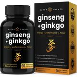 Nutrachamps Korean Red Panax Ginseng 90 Capsul Extra Strength Ginsenosides For Energy, Focus, Performance, Vitality Immune Support Korean Red Ginseng Root Extract (Premium Gold). - Aromasız