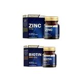 Nutraxin 15 Mg Çinko Minerali Içeren Takviye Edici Gıda 100 Tablet + Biotin 5000 Mcg 30 Tablet - Sade