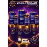 Nutraxin 3 Adet Keratin Formula Hair Nails Skin Takviye Edici Gıda 60 Adet Tablet + Hediye Biberiye Yağı