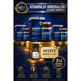 Nutraxin 3 Adet Magnezyum 250 Mg 60 Adet Tablet + Hediye Biberiye Yağı