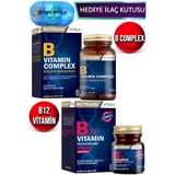 Nutraxin B Complex 60 Adet Vitamin Tablet + Nutraxin B12 Vitamini 1000Mcg-(Dil Altı Tableti) 60 Adet Tablet