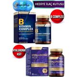 Nutraxin B Complex 60 Vitamin Tablet + Nutraxin Hyaluronik Asit - Astaksantin - C vitamini 30 Tablet + İlaç Kutusu