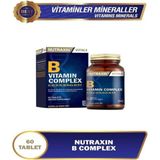Nutraxin B Complex Vitamin 60 Kapsül SKT2026 - Aromasız