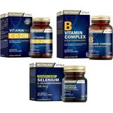 Nutraxin B1, B2, B3, B5, B6, B12 Içeren B Vitamin 60 Tablet+Vitamin Max 60 Tablet+Selenıum 100 Mcg 100 Tablet - Sade