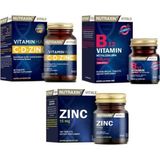 Nutraxin B12 Vitamin 1000 mcg 60 Tablet + Vitamin Max 60 Tablet + Zinc 15 mg 100 Tablet