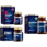 Nutraxin B12 Vitamini 1000 Mcg 60 Dilaltı Tableti + Magnezyum 250 Mg 60 Tablet+Çinko 15 Mg 100 Tablet - Sade