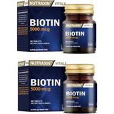 Nutraxin Biotin 5000 Mcg 30 Adet x 2 Tablet Yetişkinler İçin Vitamin ve Mineral Takviyesi