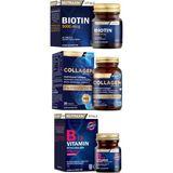 Nutraxin Biotin 5000 Mcg 30 Tablet, Beauty Collagen Gold 30 Tablet, B12 Vitamini 60 Dilalti Tablet - --