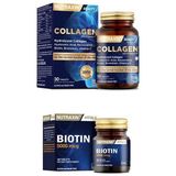 Nutraxin Bıotın 5000 Mcg 30 Tablet+Tip 1 ve Tip 3 Hidrolize Içeren 30 Tablet