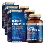 Nutraxin Bone Formula Calcium Magnesium + Collagen – 90 Tablet: Tip I Kolajen, Kalsiyum, D Vitamini, Magnezyum, Çinko & Bakır İçeren Takviye (3 paketi)