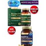 Nutraxin Bromelain Forte 60 Tablet + NADH Collagen 60 Tablet