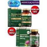 Nutraxin Bromelain Forte 60 Tablet + Nutraxin Milk Thistle 60 Tablet