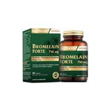 Nutraxin Bromelain Forte – 750 mg Bromelain, Yeşil Çay Ekstresi, Krom Probiyotik İçeren Tablet