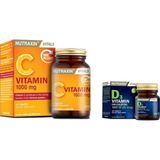 Nutraxin C Vitamin 1000 Mg 30 Tablet ve Vitamin D3 1000'IU - --