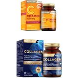 Nutraxin C Vitamini 1000 mg 30 Tablet + Collagen Gold Quality 30 Tablet