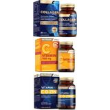 Nutraxin C Vitamini 1000 Mg 30 Tablet, Vitamin Max C-D-Zinc 60 Tablet, Beauty Collagen Gold 30 Tablet - --