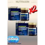 Nutraxin Chromium Picolinate (Krom Pikolinat) 200 mcg 90 Tablet 2 ADET + Hap Kutusu Hediye