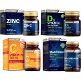Nutraxin Çinko Takviyesi 15 Mg 100 Tablet+D3 Vitamini 120 Tablet+C Vitamini 30 Tablet+Magnezyum 60 Tablet - --