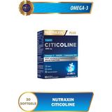 Nutraxin Citicoline 300 mg 30 Softgel Türkiye Menşeli Yetişkinler İçin Omega 3 Takviye Edici Gıda