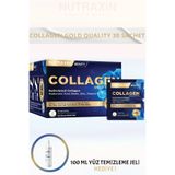 Nutraxin Collagen Gold Quality 10.000 Mg Tip 1 Tip 3 Hyalüronik Asit Çinko B5, B6, Biotin, Selenyum Ananas Aromalı 30 Saşe + 100 ML Yüz Yıkama Jeli HEDİYE