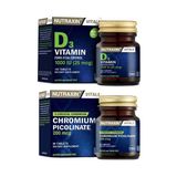 Nutraxin D3 Vitamini 1000 Iu 120 Tablet + Krom Minerali Içeren Gıda Takviyesi 90 Tablet