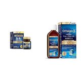 Nutraxin D3K2 120 Tablet - 1000 Iu D3 Vitamini, 25 Mcg K2 Vitamini + Nutraxin Omega-3 for Kids 150 ml