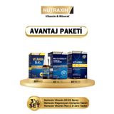 Nutraxin D3K2 Sprey - Magnesium Complex + Vitamin B6 - C.D Çinko (Avantajlı Paket)